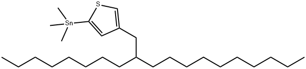 Stannane, trimethyl[4-(2-octyldodecyl)-2-thienyl]- Structural