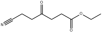 Hexanoic acid, 6-cyano-4-oxo-, ethyl ester Structural