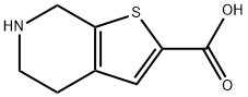 Thieno[2,3-c]pyridine-2-carboxylic acid, 4,5,6,7-tetrahydro- Structural
