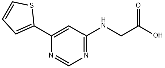 Glycine, N-[6-(2-thienyl)-4-pyrimidinyl]- Structural