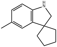Spiro[cyclopentane-1,3'-[3H]indole], 1',2'-dihydro-5'-methyl- Structural
