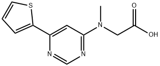 Glycine, N-methyl-N-[6-(2-thienyl)-4-pyrimidinyl]- Structural