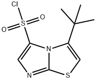 Imidazo[2,1-b]thiazole-5-sulfonyl chloride, 3-(1,1-dimethylethyl)- Structural