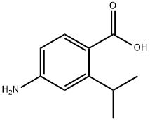 Benzoic acid, 4-amino-2-(1-methylethyl)- Structural