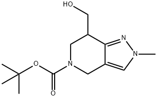 Tert-Butyl 7-(Hydroxymethyl)-2-Methyl-6,7-Dihydro-2H-Pyrazolo[4,3-C]Pyridine-5(4H)-Carboxylate(WX141087) Structural