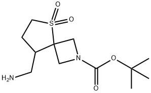 Tert-Butyl 8-(Aminomethyl)-5-Thia-2-Azaspiro[3.4]Octane-2-Carboxylate 5,5-Dioxide(WX101026) Structural