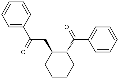 Ethanone, 2-[(1R,2S)-2-benzoylcyclohexyl]-1-phenyl-, rel- Structural