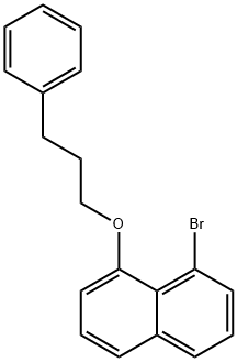 Naphthalene, 1-bromo-8-(3-phenylpropoxy)- Structural