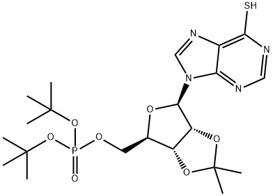 2,3-O-(1-Methylethylidene)-6-thio-5-inosinic Acid Bis(1,1-Dimethylethyl) Ester Structural