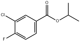 Benzoic acid, 3-chloro-4-fluoro-, 1-methylethyl ester Structural