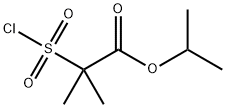 Propanoic acid, 2-(chlorosulfonyl)-2-methyl-, 1-methylethyl ester Structural