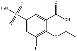 Benzoic acid, 5-(aminosulfonyl)-2-ethoxy-3-fluoro- Structural