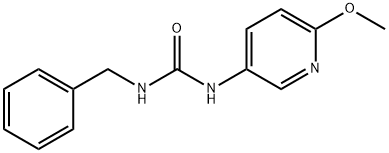 Urea, N-(6-methoxy-3-pyridinyl)-N'-(phenylmethyl)- Structural