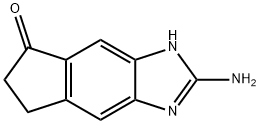 Indeno[5,6-d]imidazol-5(3H)-one, 2-amino-6,7-dihydro- Structural