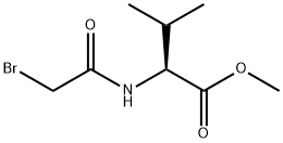 Valine, N-(2-bromoacetyl)-, methyl ester Structural