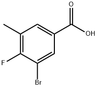 Benzoic acid, 3-bromo-4-fluoro-5-methyl- Structural