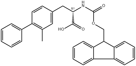 Fmoc-4-phenyl-3-methyl-L-phenylalanine Structural