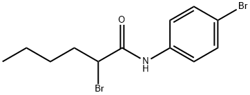 Hexanamide, 2-bromo-N-(4-bromophenyl)- Structural