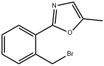 Oxazole, 2-[2-(bromomethyl)phenyl]-5-methyl- Structural
