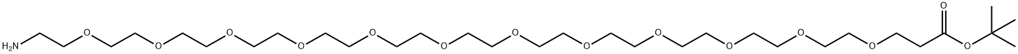 H2N-PEG12-tBu Structural