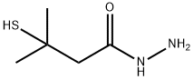 Butanoic acid, 3-mercapto-3-methyl-, hydrazide Structural