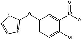 Phenol, 2-nitro-4-(2-thiazolyloxy)- Structural