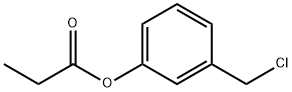 Phenol, 3-(chloromethyl)-, 1-propanoate Structural