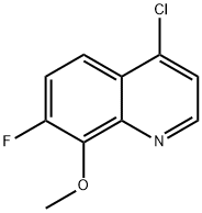 Quinoline, 4-chloro-7-fluoro-8-methoxy- Structural