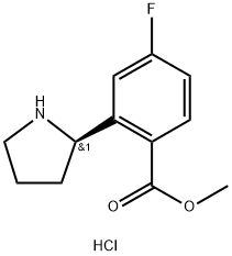 METHYL 2-((2R)PYRROLIDIN-2-YL)-4-FLUOROBENZOATE HCl