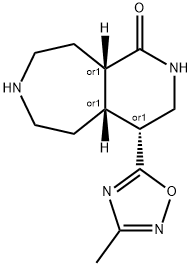 Racemic-(4R,4aS,9aS)-4-(3-methyl-1,2,4-oxadiazol-5-yl)decahydro-1H-pyrido[3,4-d]azepin-1-one(WX111360) Structural