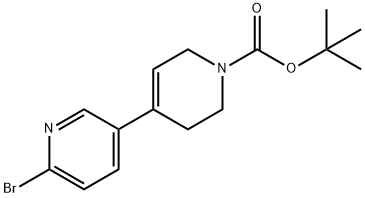tert-Butyl 6-bromo-3',6'-dihydro-[3,4'-bipyridine]-1'(2'H)-carboxylate Structural