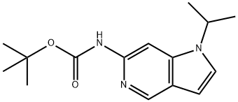 Carbamic acid, N-[1-(1-methylethyl)-1H-pyrrolo[3,2-c]pyridin-6-yl]-, 1,1-dimethylethyl ester Structural