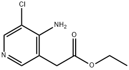 ethyl (4-amino-5-chloropyridin-3-yl)acetate Structural