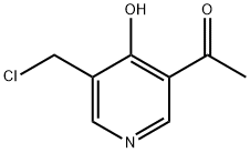Ethanone, 1-[5-(chloromethyl)-4-hydroxy-3-pyridinyl]- Structural