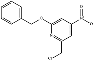 Pyridine, 2-(chloromethyl)-4-nitro-6-(phenylmethoxy)- Structural