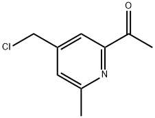 Ethanone, 1-[4-(chloromethyl)-6-methyl-2-pyridinyl]- Structural