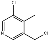 Pyridine, 3-chloro-5-(chloromethyl)-4-methyl- Structural