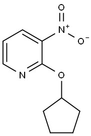 Pyridine, 2-(cyclopentyloxy)-3-nitro- Structural
