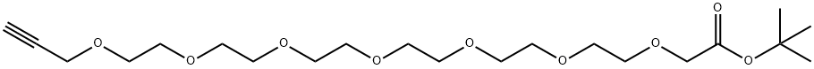 Propargyl-PEG6-CH2COOtBu Structural
