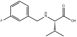 Valine, N-[(3-fluorophenyl)methyl]- Structural