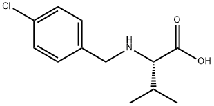 Valine, N-[(4-chlorophenyl)methyl]- Structural