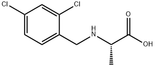 Alanine, N-[(2,4-dichlorophenyl)methyl]- Structural