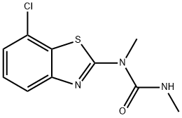 Urea, N-(7-chloro-2-benzothiazolyl)-N,N'-dimethyl- Structural