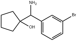Cyclopentanol, 1-[amino(3-bromophenyl)methyl]- Structural