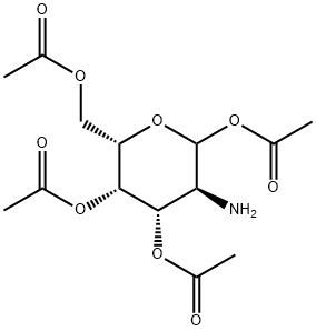 L-Galactopyranose, 2-amino-2-deoxy-, 1,3,4,6-tetraacetate Structural