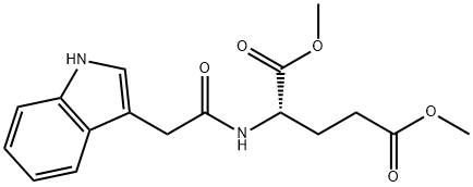 L-Glutamic acid, N-[2-(1H-indol-3-yl)acetyl]-, 1,5-dimethyl ester Structural