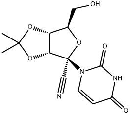 Uridine, 1'-C-cyano-2',3'-O-(1-methylethylidene)- Structural