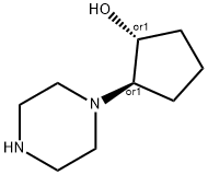 rel-(1R,2R)-2-(1-Piperazinyl)cyclopentanol Structural