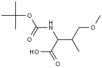 Homoserine, N-[(1,1-dimethylethoxy)carbonyl]-O,3-dimethyl- Structural