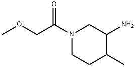 Ethanone, 1-(3-amino-4-methyl-1-piperidinyl)-2-methoxy- Structural